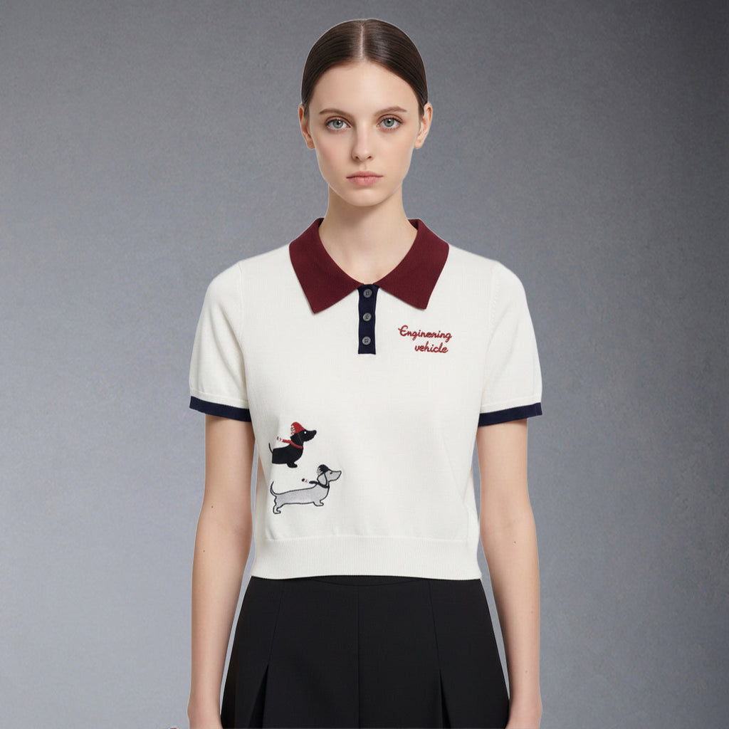 Thom Browne  Women Stripe T-shirt