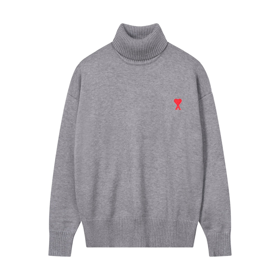2026 AMI PARIS   Turn Neck Sweater
