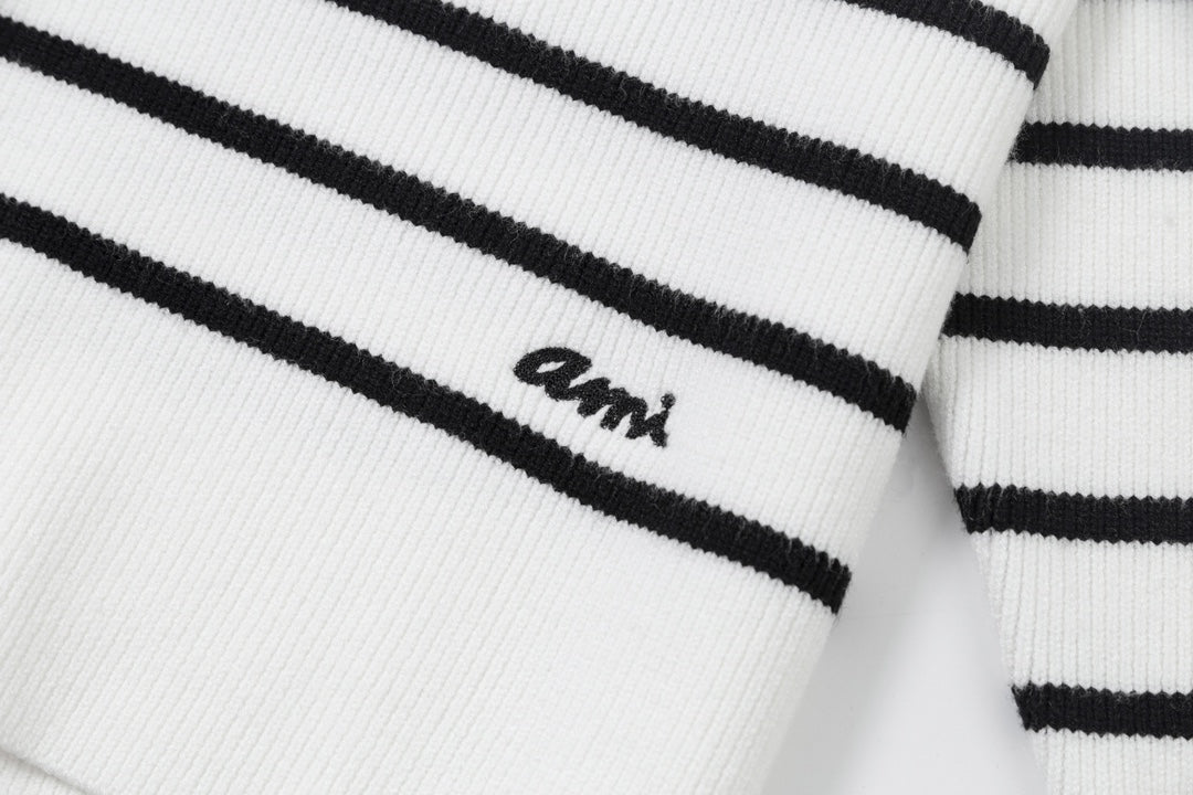 2026 AMI PARIS  striped sweater