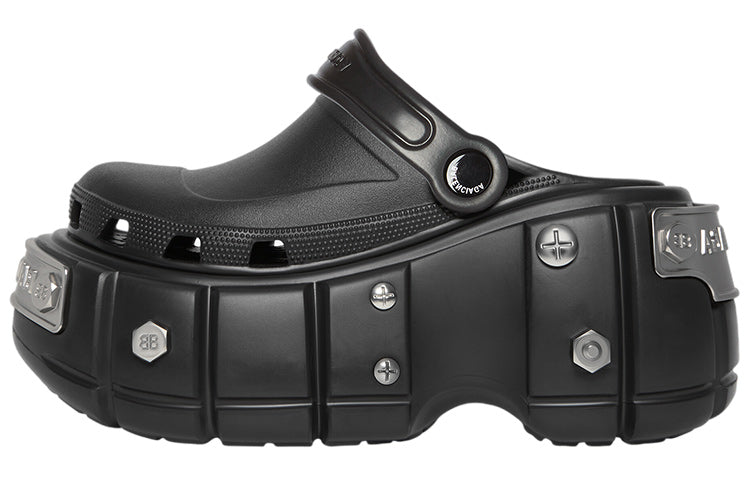 Balenciaga Hardcrocs Slide x Crocs 'Black' 687397W1S8N1081 #