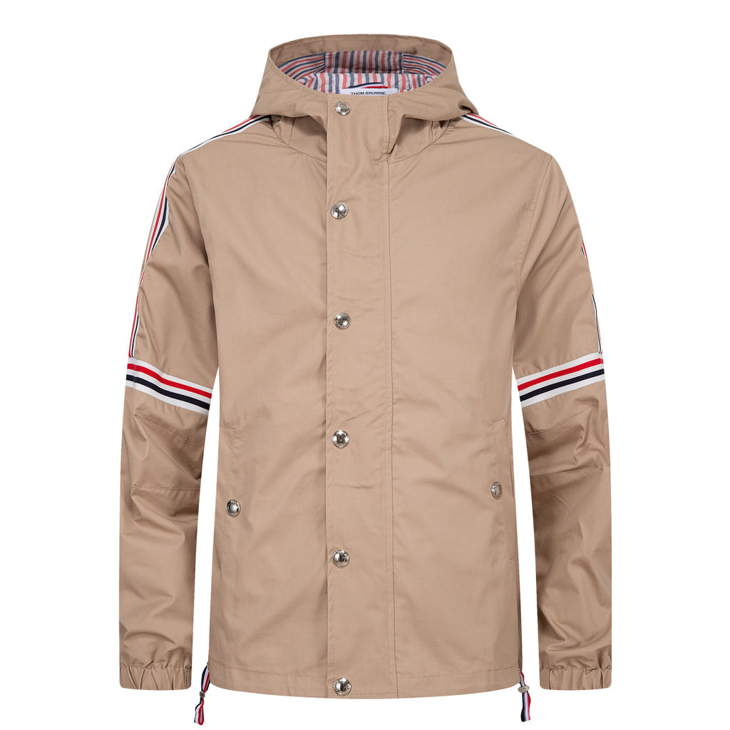 Thom Browne Khaki Hooded Jacket