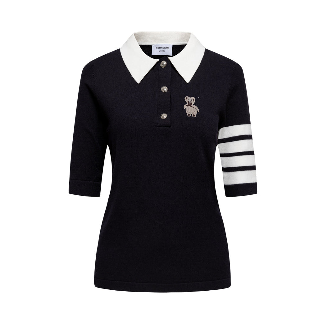 Thom Browne  Women Bear POLO shirt