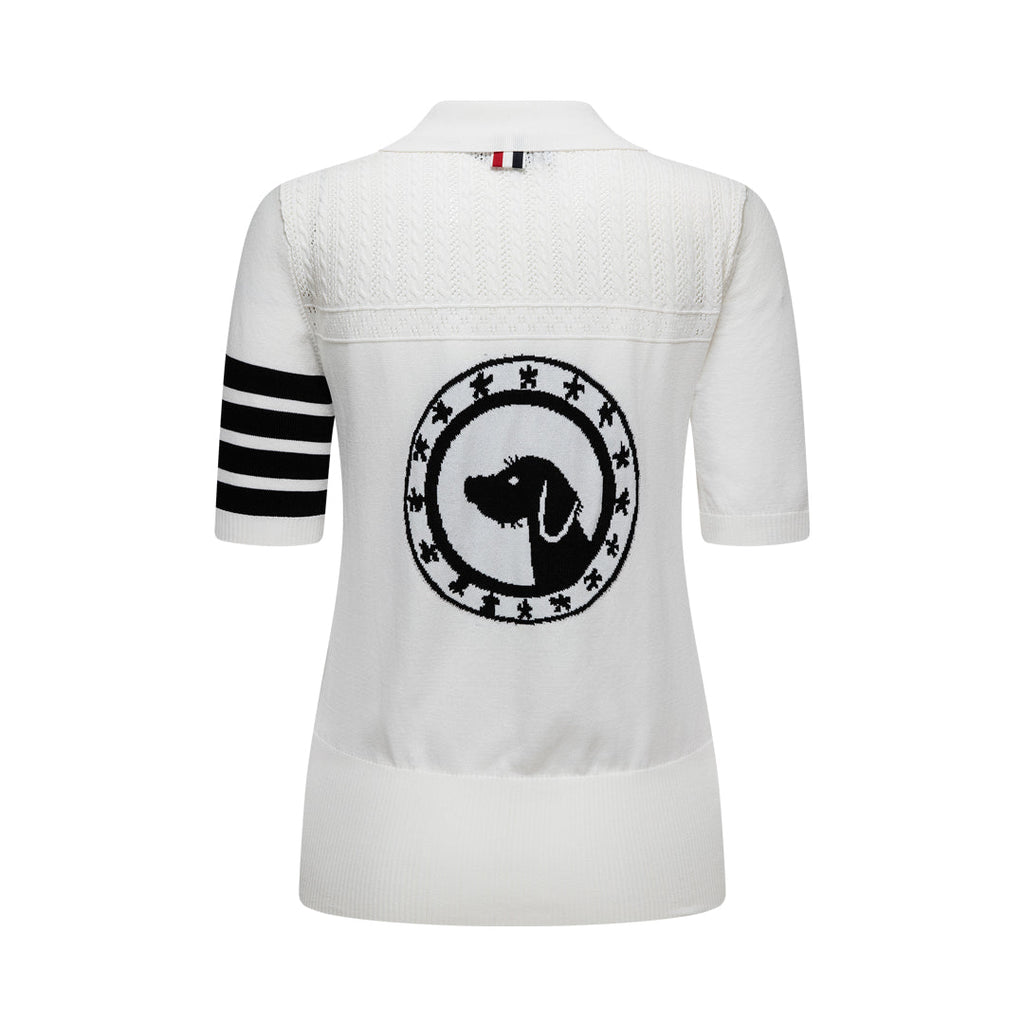 Thom Browne  Women Bear POLO shirt